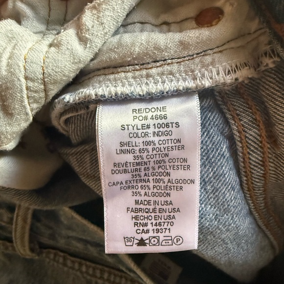 Levis redone Denim Shorts - Picture 4 of 4